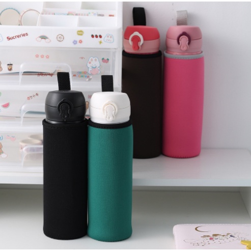 Túi Giữ Nhiệt Họa Tiết  Hoạt Hinh Cho BÌnh Đựng Nước 500 Ml