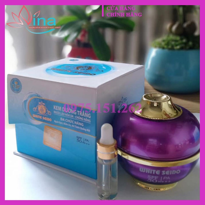 Kem White Seido dưỡng trắng chống lão hóa, chống nắng 35gr