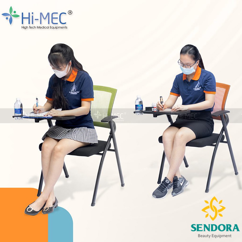 Ghế xếp liền bàn, Ghế đào tạo đa năng, ghế gấp liền bàn cho học sinh, sinh viên, học viên