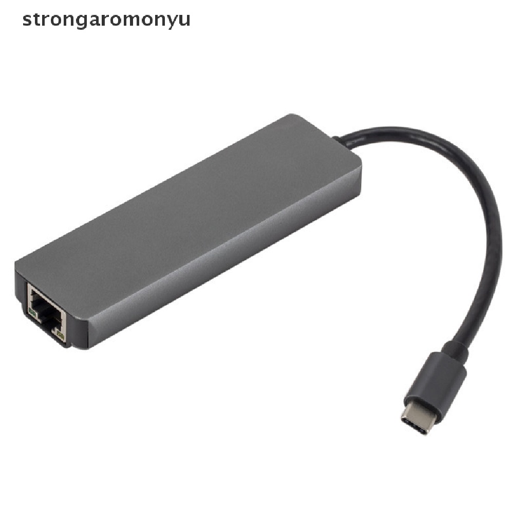 【YU】 5-in-1 USB Type C Hub Adapter Dock with 4K HDMI PD RJ45 Ethernet Lan Charge .