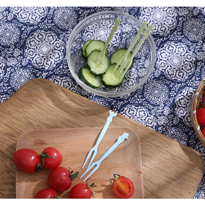 Bộ 50 Nĩa Nhựa Ăn Trái Cây Tiện Lợi