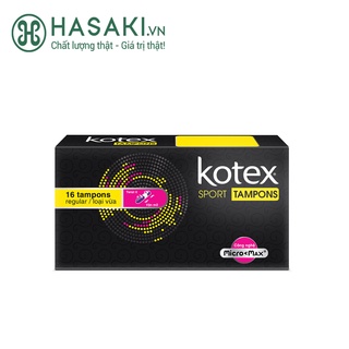 Băng Vệ Sinh Kotex Sport Tampon Loại Vừa 16 Miếng Tampon Regular