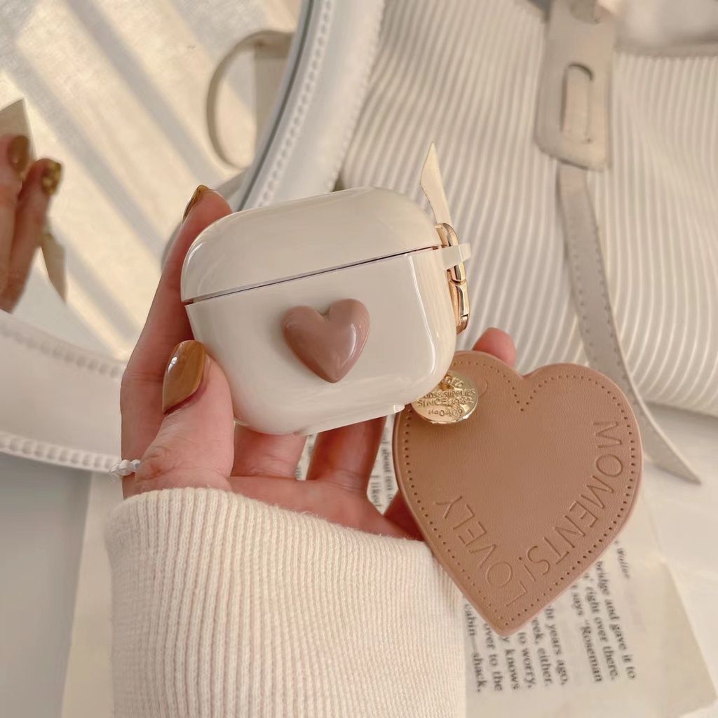 Vỏ Bảo Vệ Hộp Sạc Tai Nghe Airpods 1 2 Pro 3 Họa Tiết Gấu Nâu Đơn Giản Thời Trang