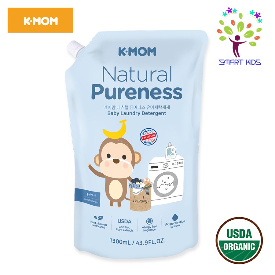 [Mã 88FMCGSALE1 giảm 10% đơn 250K] Nước Giặt Đồ Sơ Sinh Hữu Cơ K-Mom Hàn Quốc - Nước Giặt Kmom