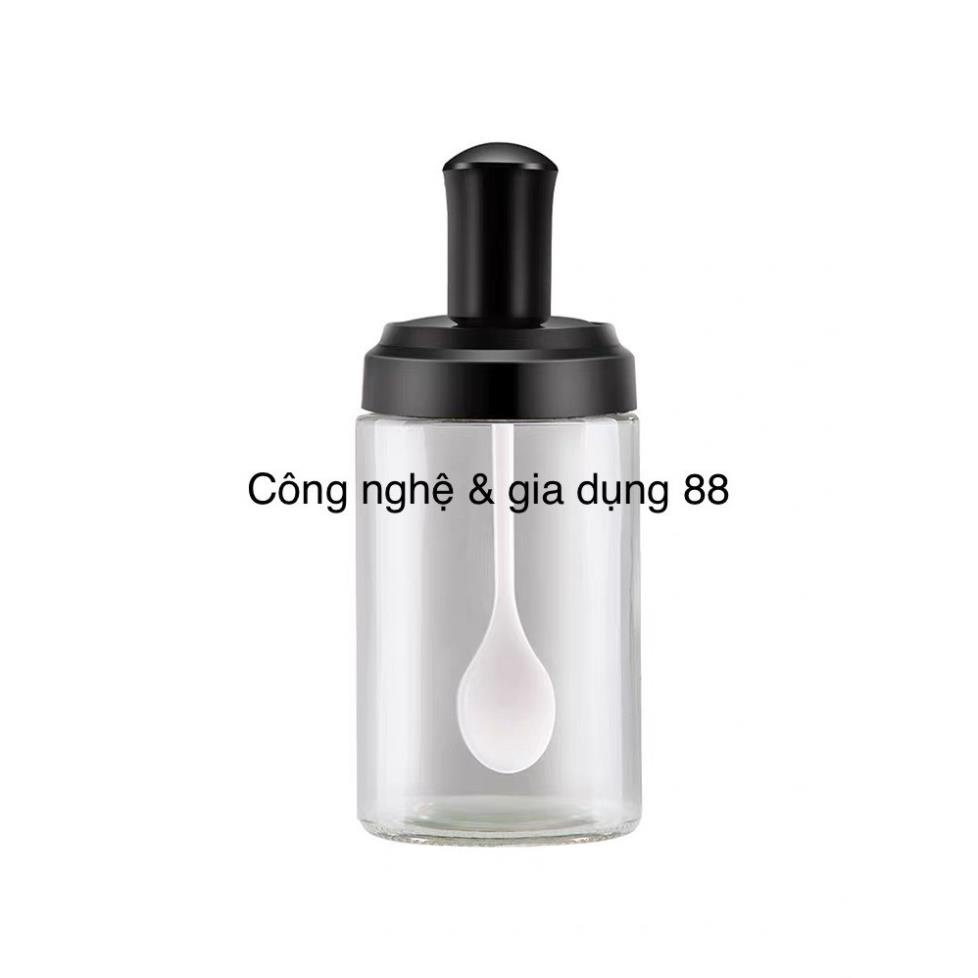 Lọ Thủy Tinh Đựng Gia Vị Kèm Muỗng