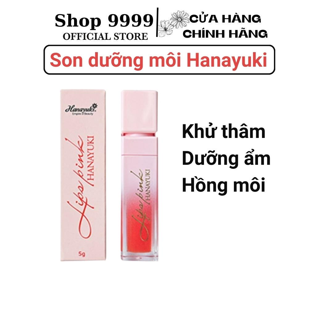 Son dưỡng hồng môi HANAYUKI khử thâm môi chính hãng son dưỡng có màu SHOP 9999