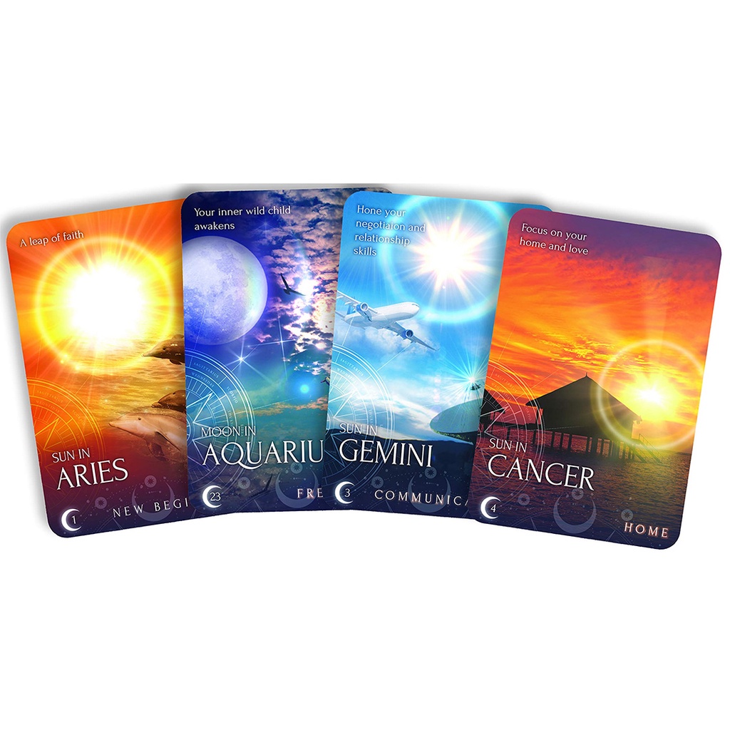 Bộ Bài Zodiac Moon Reading Cards (Mystic House Tarot Shop) - Bài Gốc Authentic Chính Hãng 100%