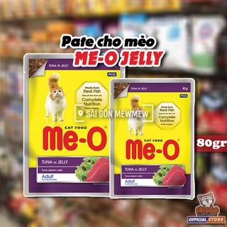 Pate cho mèo Me-O gói 80gr Tuna Jelly