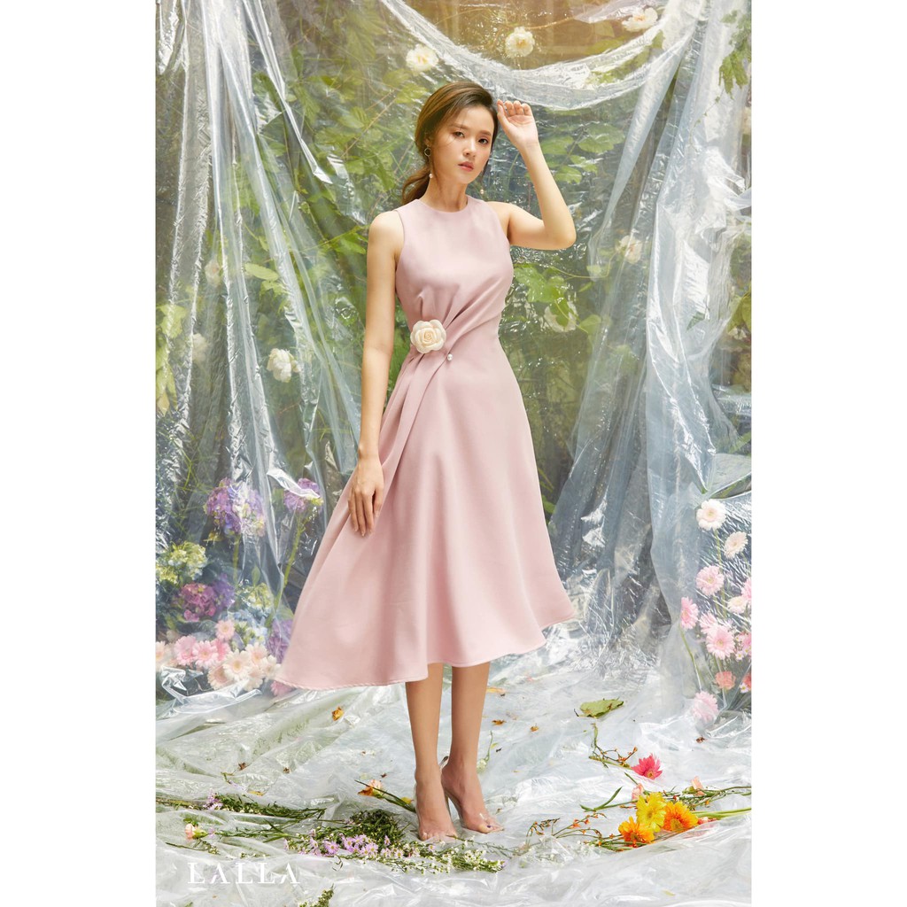 Váy xòe hồng phấn Myla - 02