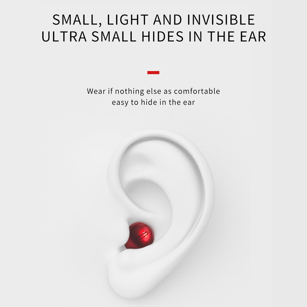 Tai Nghe Bluetooth Không Dây Mini Kèm Hộp Sạc Chất Lượng Cao