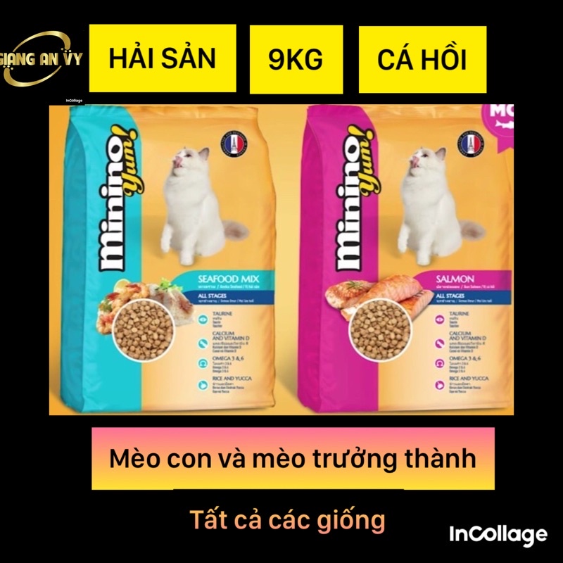 (6 goi 1,5kg) Minino yum hải sản, cá hồi