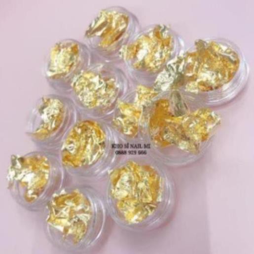SET GIẤY BẠC TRANG TRÍ MÓNG TAY 12 HŨ GỒM CÁC MÀU SẮC CƠ BẢN THÔNG DỤNG NHẤT ĐỂ PHỐI MÀU DESIGN