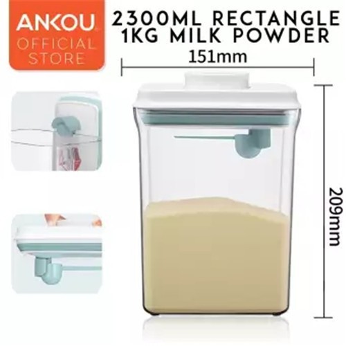 Hộp đựng sữa Ankou 2300ml cho bé full phụ kiện hàng chính hãng