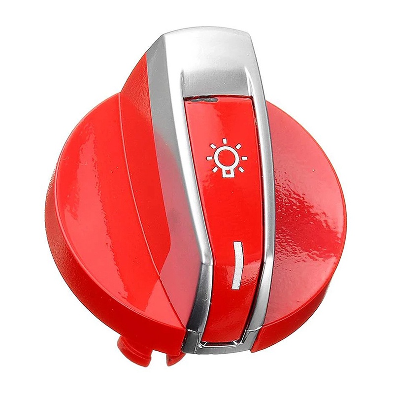 1 Nút công tắc đèn pha xe hơi màu đỏ cho BMW 5/7 Series X3 X4 F01 F02 F03 F10 F18 F07 F06 F25 F26