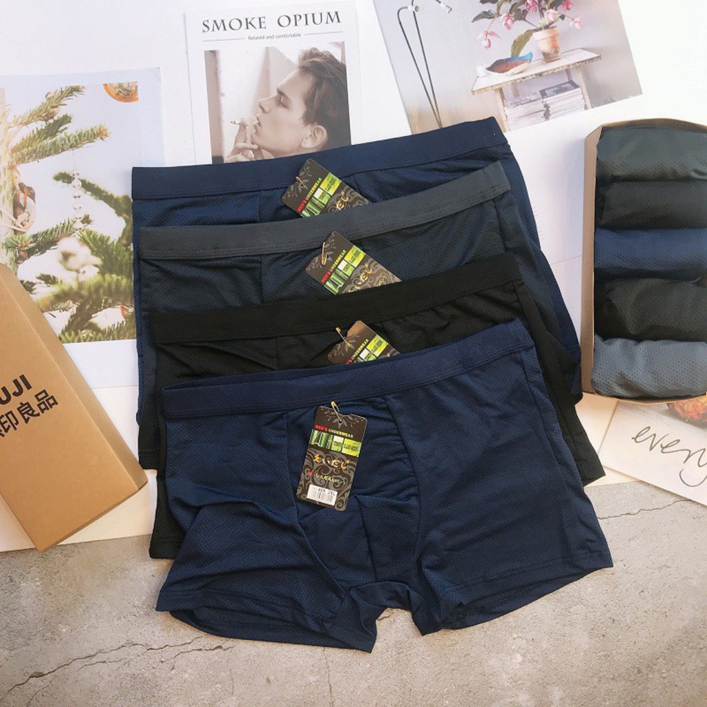 Quần lótnam,quần sịpđùi boxer thông hơi lỗ nhỏ 409
