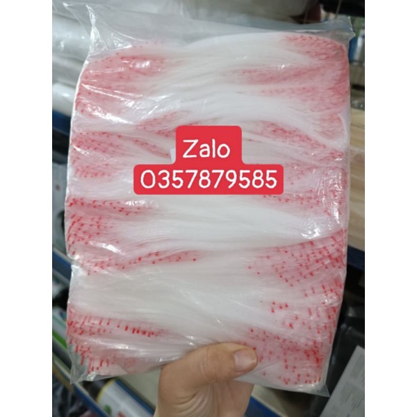 Túi zip 1 kg có khoá đỏ các size