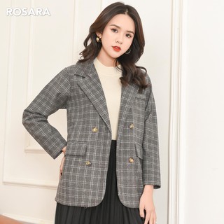 Áo vest kẻ nữ thời trang Rosara K33