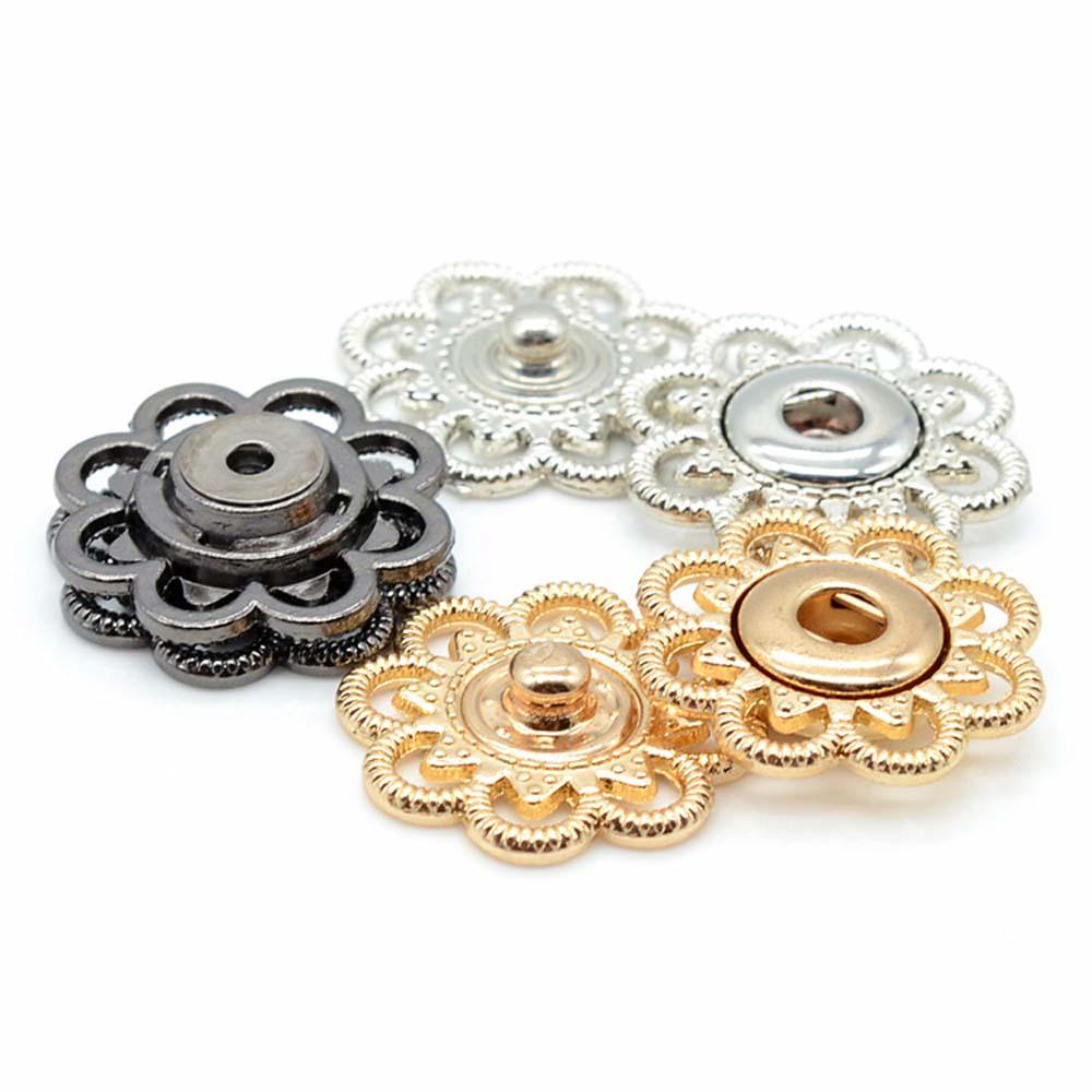 YIYU Nút Kim Loại Mini May Vá Quần Áo