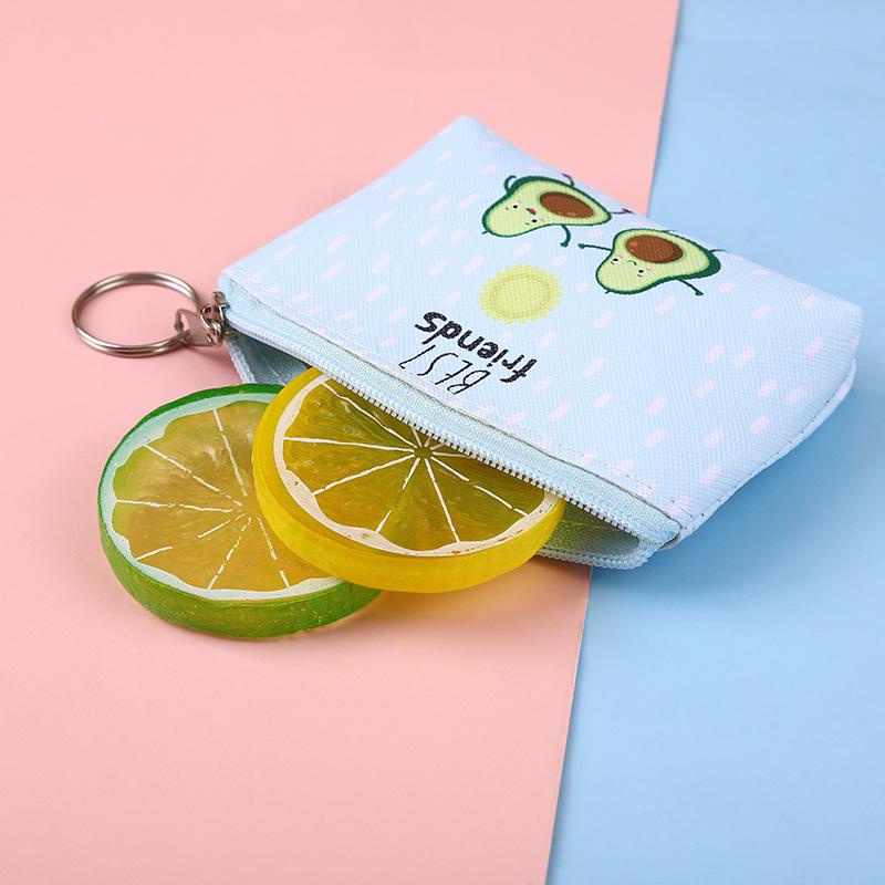 Ví đựng tiền xu mini hình quả bơ dễ thương