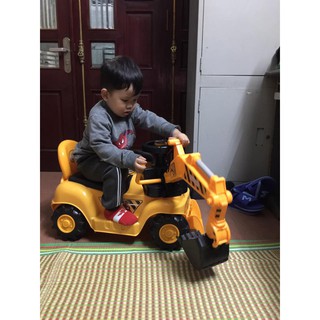 Xe cần cẩu máy xúc có nhạc cho bé