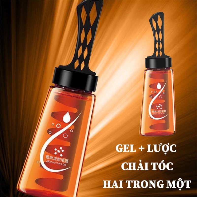 Gel Vuốt Tóc Nam Kèm Lược