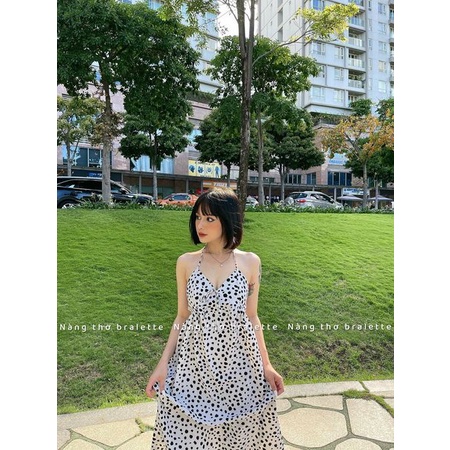 Đầm maxi lụa mango