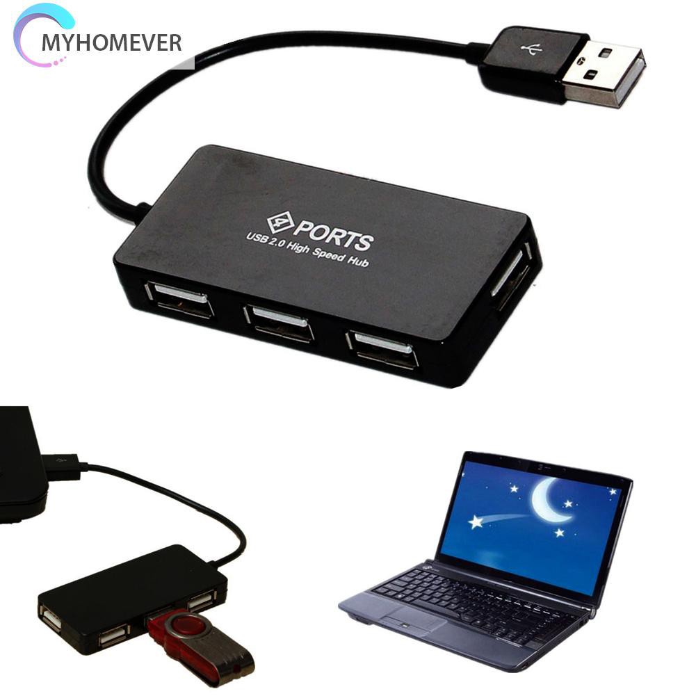 myhomever 4 Ports High Speed USB 2.0 Hub Multi Splitter Expansion for PC Laptop