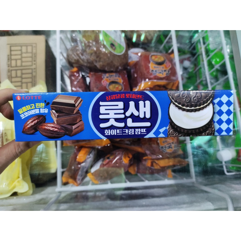 Bánh Quy Kem Lotte Sand Hàn Quốc 105g - 롯샌