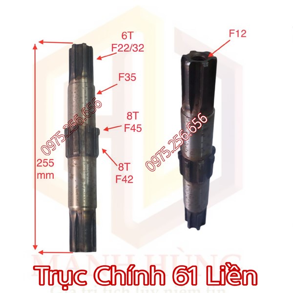 Trục Chính 61 Liền dàn phay