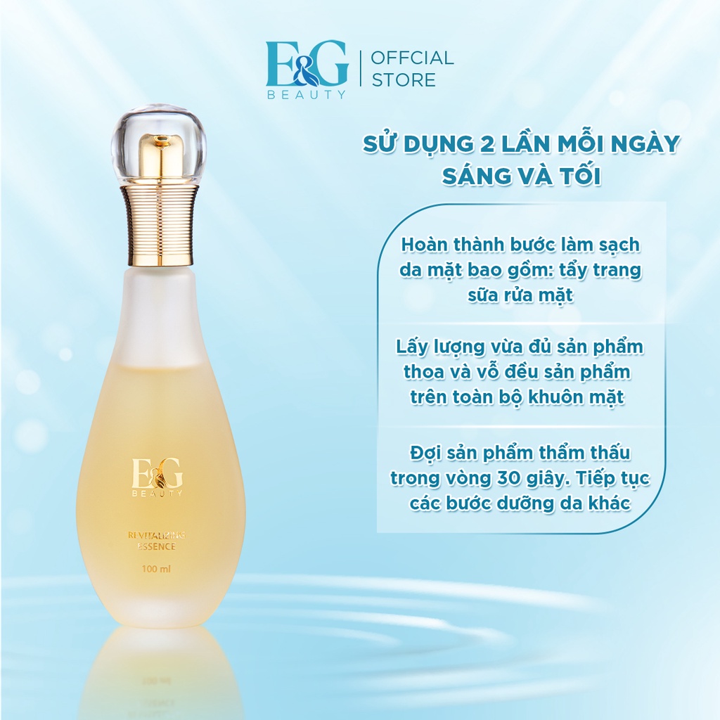 Combo nước Thần Phục Hồi Revitalizing Essence + Kem Chống Nắng Phổ Rộng E&amp;G Beauty Aquamarine Perfect UV Sunscreen SP