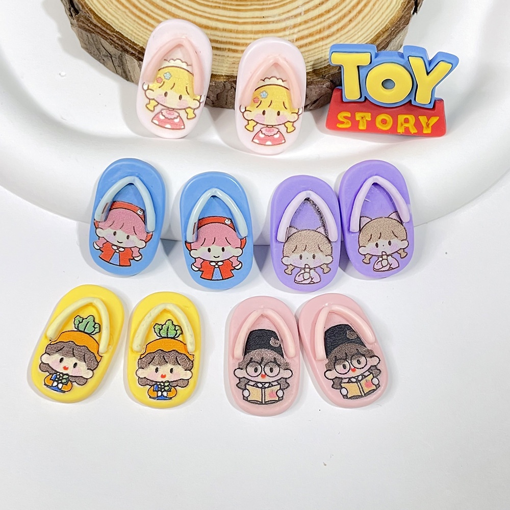 dép hoạt hình Resin phụ kiện dép Crocs charm DIY khóa giày crocs jibbitz Nhựa trang sức Phụ kiện trang trí giày crocs nút trang trí điện thoại di động Nắp đậy / Khung ảnh / Cốc nước / Túi Nguyên liệu làm phụ kiện handmade sáng tạo