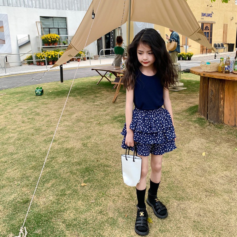 Quần Short Hoa Xếp Tầng Phong Cách Hàn Quốc Đáng Yêu Dành Cho Bé Gái 1-6 Tuổi