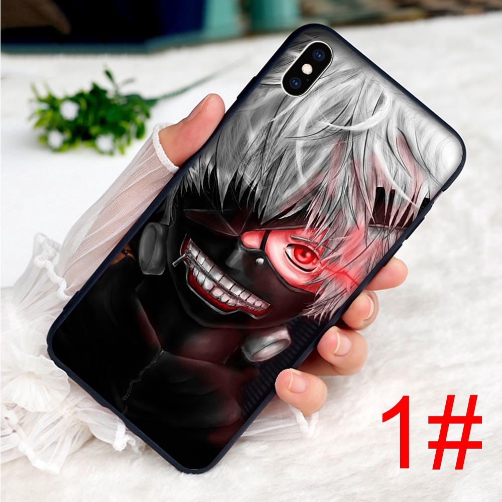 Ốp điện thoại dẻo họa tiết hoạt hình Tokyo Ghoul cho iPhone XS Max XR X 7 8 6 6S Plus 5 5S SE