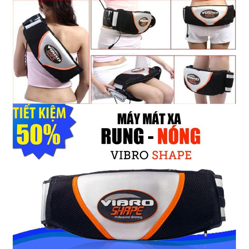 [Sẵn Hàng Giao Ngay] Đai Massage Vibro Shape Giúp Giảm Mỡ Bụng