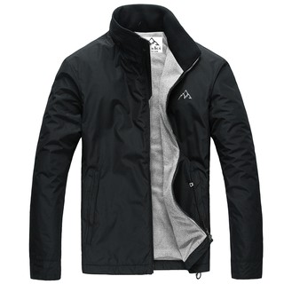 Áo khoác dù dấu nón 2 lớp lót nỉ cao cấp SITAKI AKD38