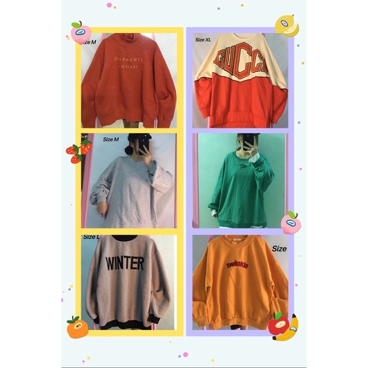 Áo sweater nam nữ secondhand độ mới cao (2hand)