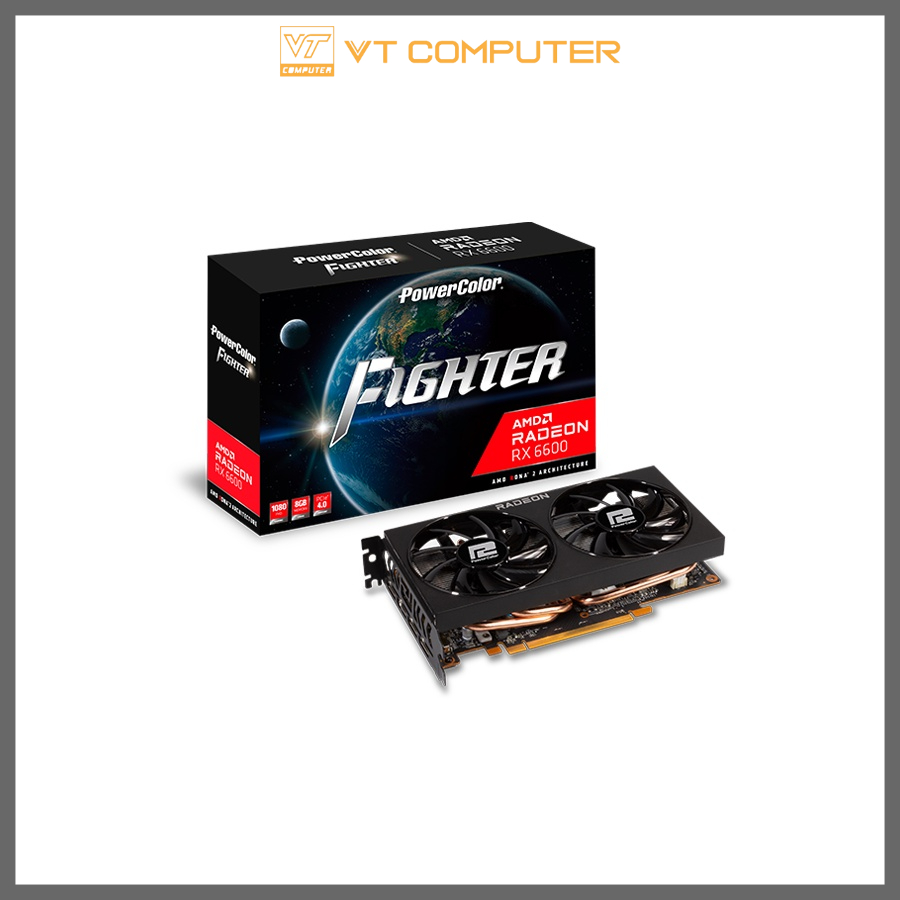 Card Màn Hình RX 6600 / 8GB / Powercolor / 2 Fan / Bảo Hành 36 Tháng