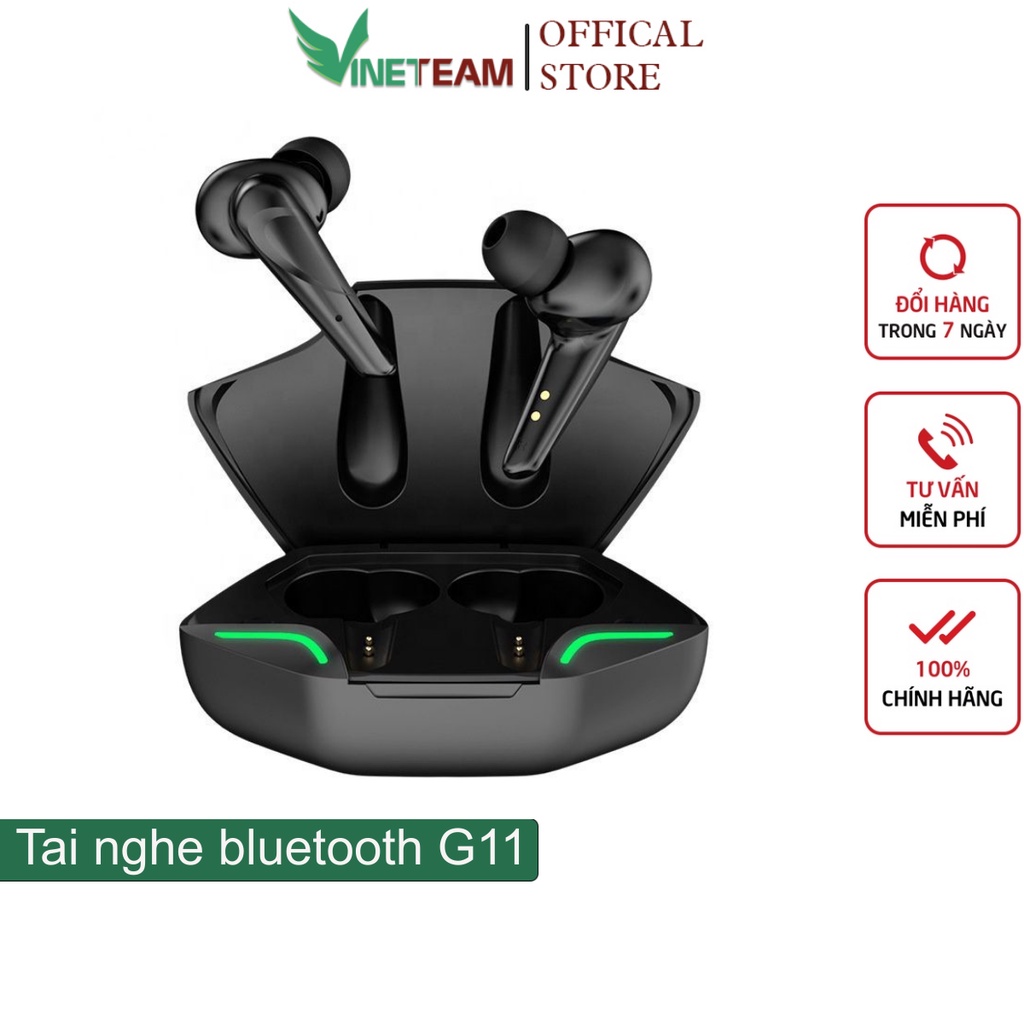 Tai nghe chơi game Vinetteam G11 Tws Bluetooth 5.0 không dây có mic độ trễ thấp dùng cho điện thoại thông minh -dc4750