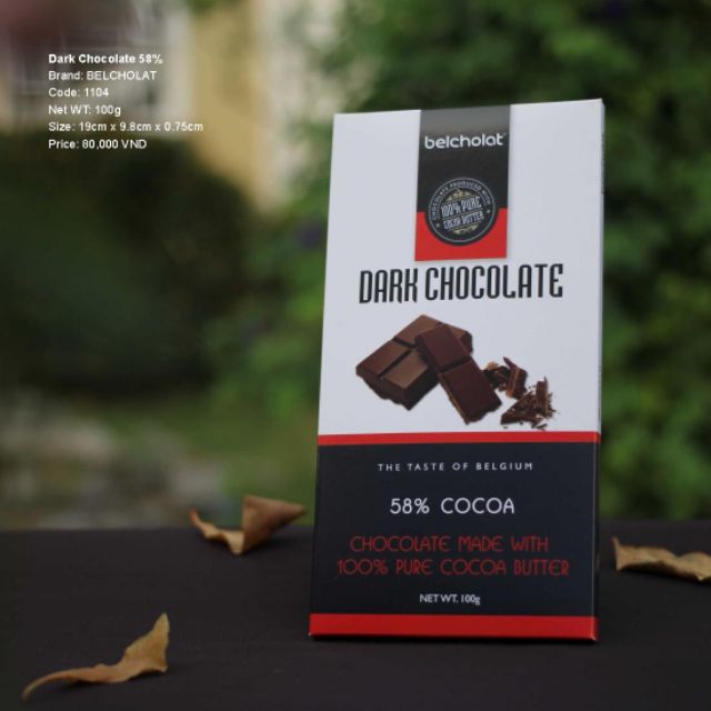 Dark chocolate 58% -100gr