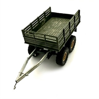 Xe moóc thùng - trailer kéo sau xe tải WPL tỉ lệ 1:16 (Có thùng)