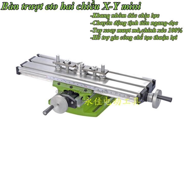 Eto Bàn Trượt Hai Chiều X-Y MiniQ Kèm Eto Kẹp