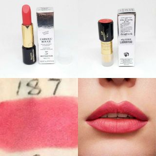 HÀNG NỘI ĐỊA PHÁP. LANCOME L'ABSOLU ROUGE 187 LIP MOTIVATION. 3.4G. SON LÌ CÓ DƯỠNG