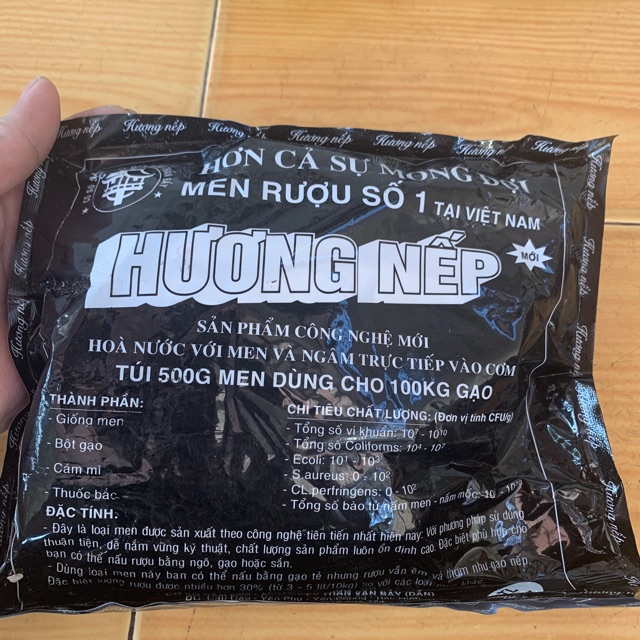 Men rượu nếp loại 1 túi 500g hàng Việt Nam