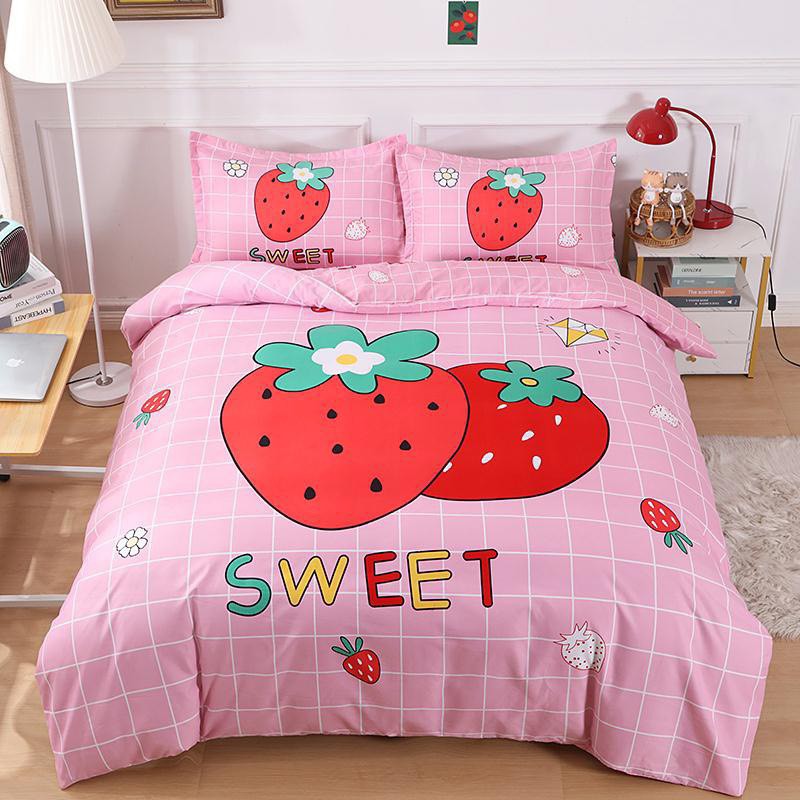 Bộ chăn ga gối cotton Tina M2T bedding chăn ga nhập khẩu Họa tiết 3D đủ size miễn phí bo chun grap ga giường