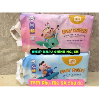Bỉm dán/quần yiying heo cao cấp nội địa trung s72/m60/l52/xl44/xxl40