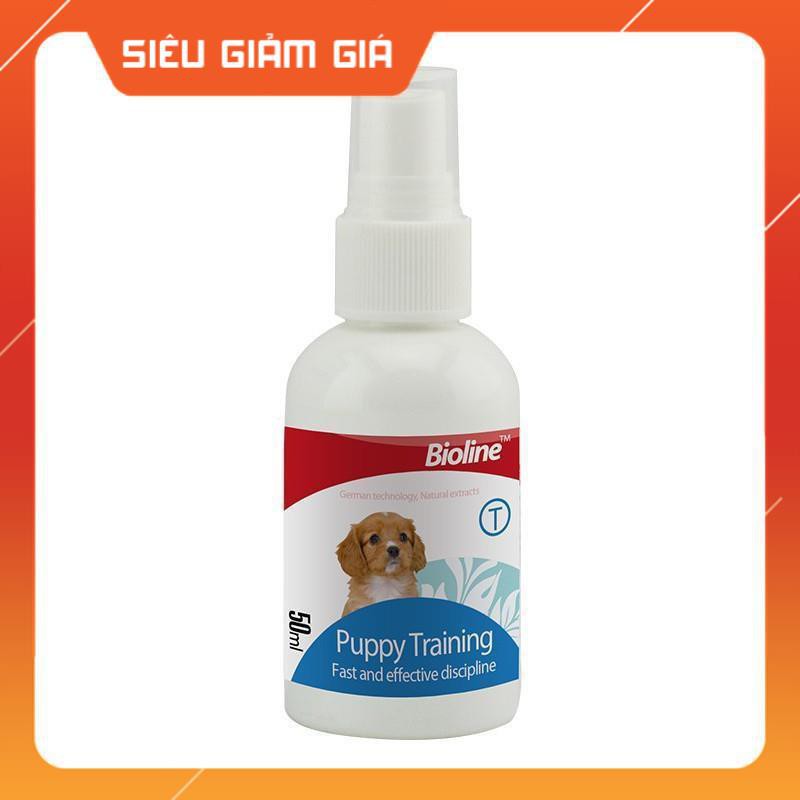 [GIẢM GIÁ] Lọ xịt hướng dẫn chó đi vệ sinh đúng chỗ Bioline - Dạy chó mèo đi vệ sinh - petshop số 01 zubumshop