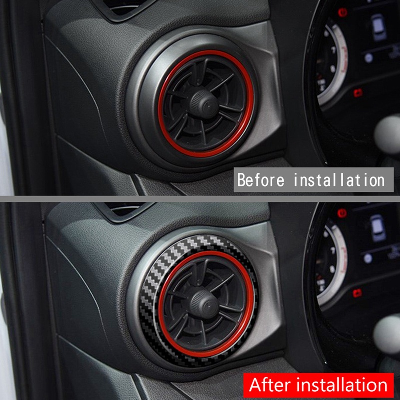 Khung Viền Lỗ Thông Gió A / C Bằng Sợi Carbon Cho Hyundai I10 2021 2022