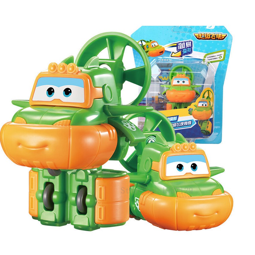 Super Wings Đội bay siêu đẳng mô hình máy bay mini biến hình thành Robot - Nhân vật Swampy