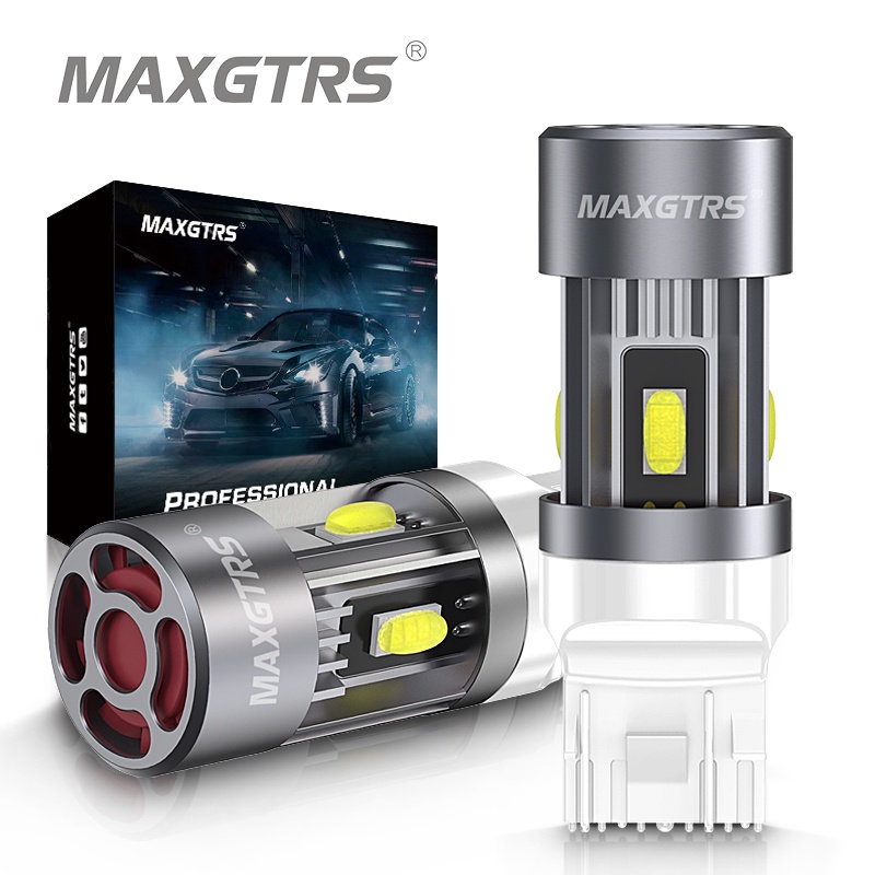 Set 2 đèn Led MAXGTRS T20 7443 W21 / 5W 7444N 7 BAY15D gắn phanh xe hơi