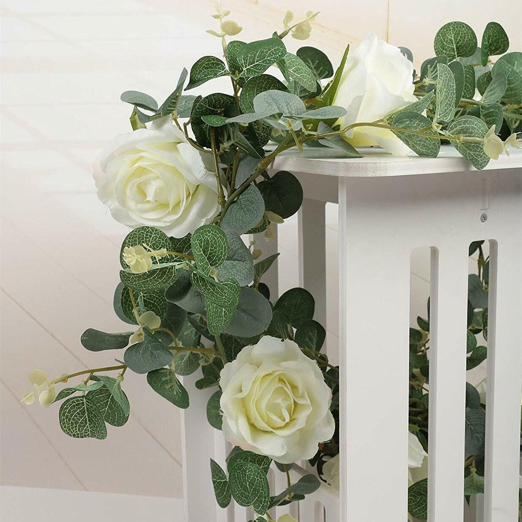 JANE Dây Hoa Hồng Giả Trang Trí Tiệc 6FT